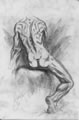 Michael Hensley Drawings, Male Form 43